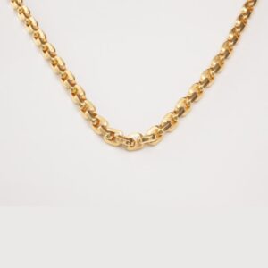 Bold Rectangular Link Gold Chain Necklace