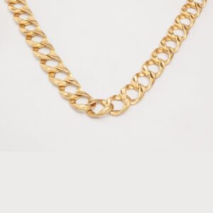 Wide Cuban Link Gold Chain Necklace