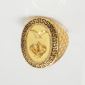 22K Gold Khanda & Eagle Ring