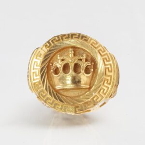 22K Gold Crown Ring